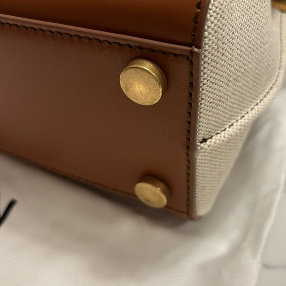 🌷SOLD🌷Balmain Canvas B-Buzz 23 bag with brown leather panels - Picture 5 of 7